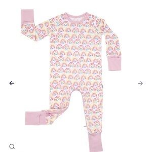 Pastel Rainbows Crescent Zippy